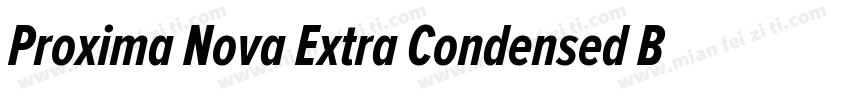 Proxima Nova Extra Condensed Bold字体转换